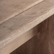 Natúr mangófa erezete és felületkezelése közelről – Jacquard pad anyagrészlet