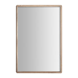 Jacquard falitükör elölnézet – natúr mangófa keret 81 × 120 cm