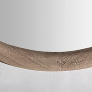 Jacquard falitükör szemközti nézet – tömör mangófa keret textúrája