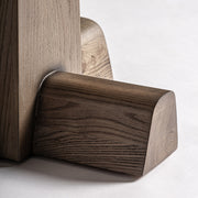 Tölgyfa lábszerkezet részlet – robusztus, pácolt felület