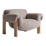 Hesse fotel perspektivikus nézet – natúr kaucsukfa váz, taupe poliészter kárpit