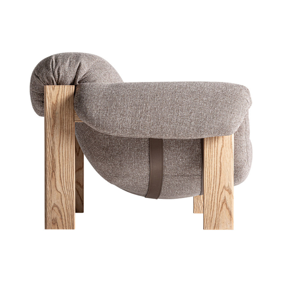 Hesse fotel oldalnézet – ölelő karfa és lekerekített háttámla