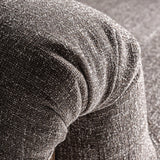 Karfa részletfotó – taupe poliészter kárpit textúrája