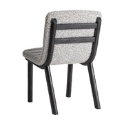 Jacquard szék hátulról – fekete nyírfa merevítéssel