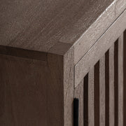 Gàbia mangófa TV-állvány sarokrészlet, homokfúvott felülettel