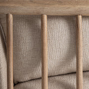 Oldalsó karfa és váz részlet – fa szerkezet és precíz illesztések