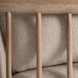 Oldalsó karfa és váz részlet – fa szerkezet és precíz illesztések