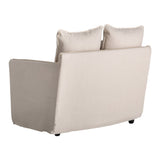 Vászon kárpitozású fotel hátoldala – egységes textilborítás