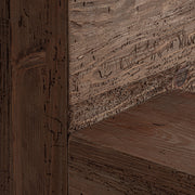 Truel ágy fejtámla részlet – bontott fa karakteres textúrája