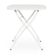 Yvonne fehér összecsukható fém kerti bisztróasztal erkélyre és teraszra