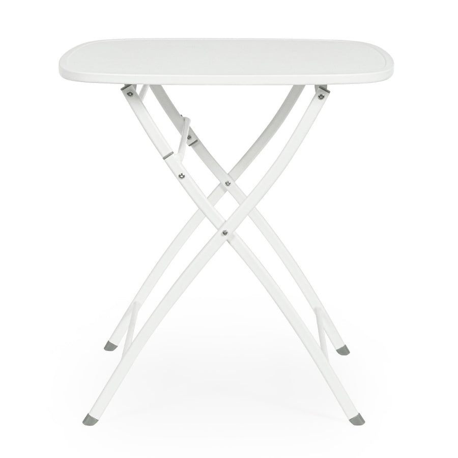 Yvonne fehér összecsukható fém kerti bisztróasztal erkélyre és teraszra