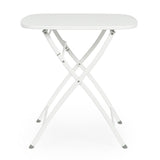 Yvonne fehér összecsukható fém kerti bisztróasztal erkélyre és teraszra