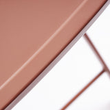 Yvonne korall színű bisztróasztal él részlet