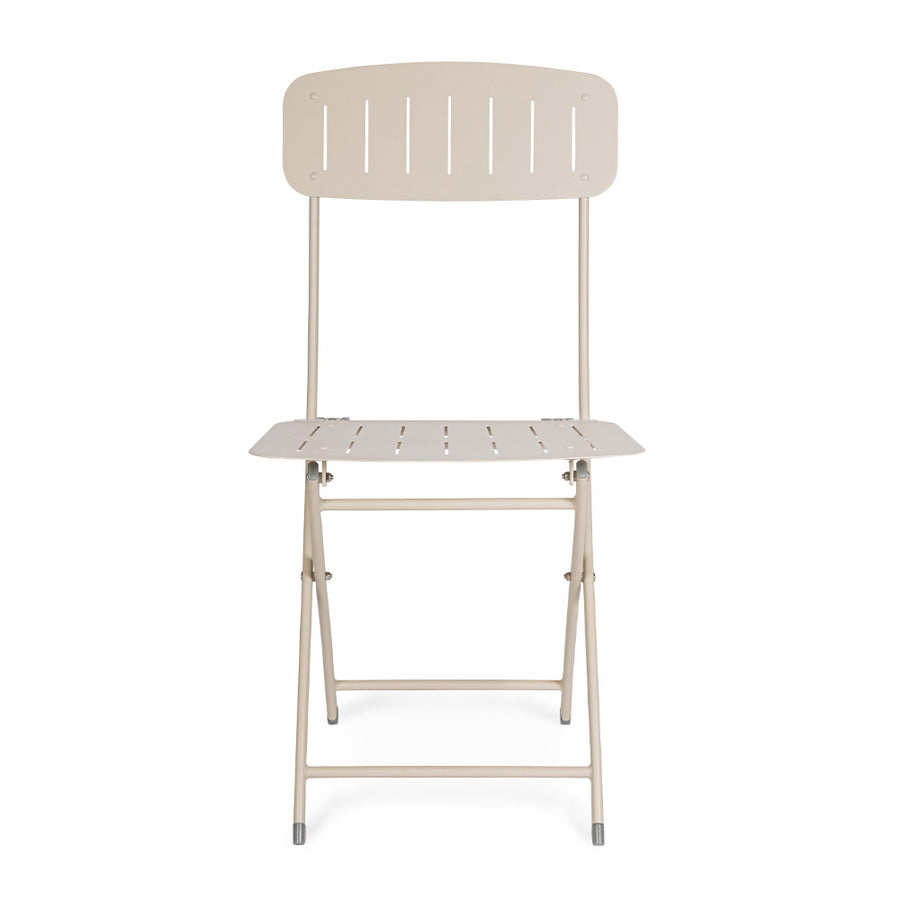 Yvonne pezsgő színű összecsukható fém kerti szék bisztró stílusban