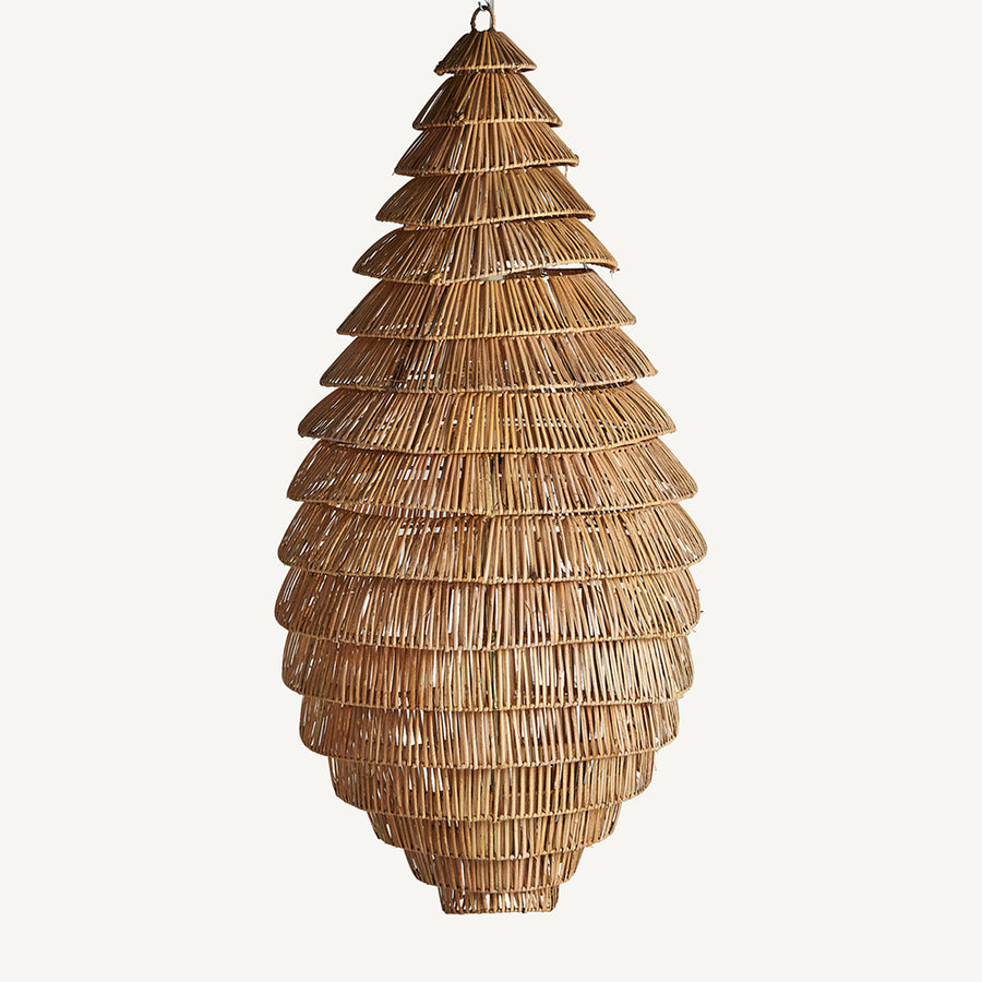 Kaptár formájú kézműves design függeszték lámpa.