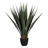 AGAVE zöld mű agávé növény 103 cm magas kivitelben fekete nevelőcserépben