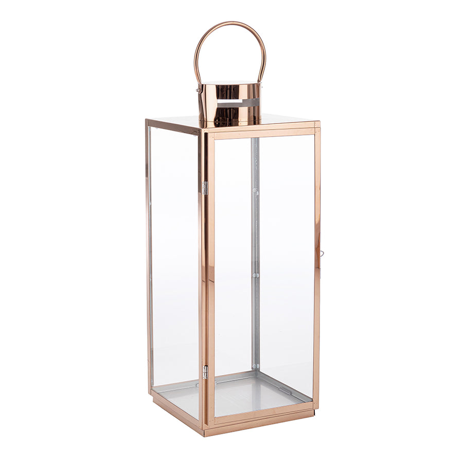 Rézszínű rozsdamentes acélból készült, 3 darabos lámpásszett.