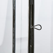 Keleti ihletésű, kortárs stílusú, fekete színű, kézműves fém lámpás.