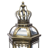 Antique Metals lámpás részlete díszes koronás tetőkialakítással és üveg panelekkel