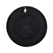 Ipari-loft stílusú, fémből készült, antikolt aranyszínű, 60 cm átmérőjű falióra