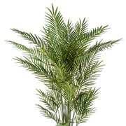 Areca Forest mű pálma részletfotó, finom fésűs zöld levelekkel.