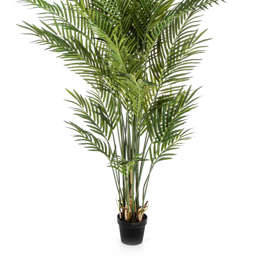 Areca Forest mű aranypálma levelek és szárak közelről, élethű kidolgozással.