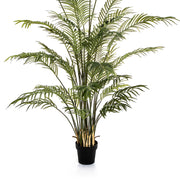 Areca Forest mű aranypálma levelek és szárak közelről, élethű kidolgozással.