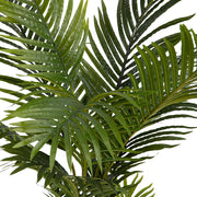ARECA mű aranypálma részlet – Real Touch zöld levelek közelről