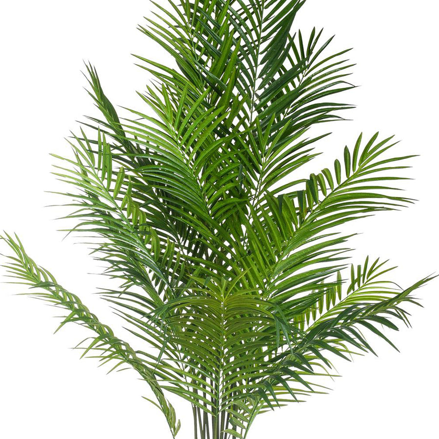 ARECA mű aranypálma zöld levelei közelről