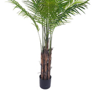 ARECA mű aranypálma barna törzse fekete kaspóban