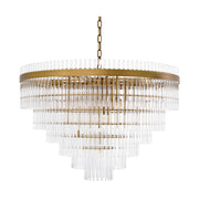 Art deco üveg csillár.