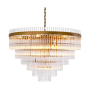 Art deco üveg csillár.