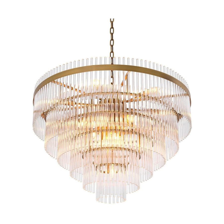 Art deco üveg csillár.