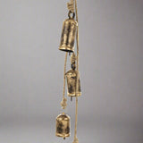 Aranyszínű karácsonyi kolomp szett.