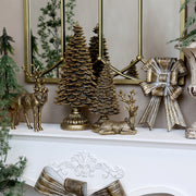 ART FERRO antik rézszínű fém karácsonyi masni 25 cm