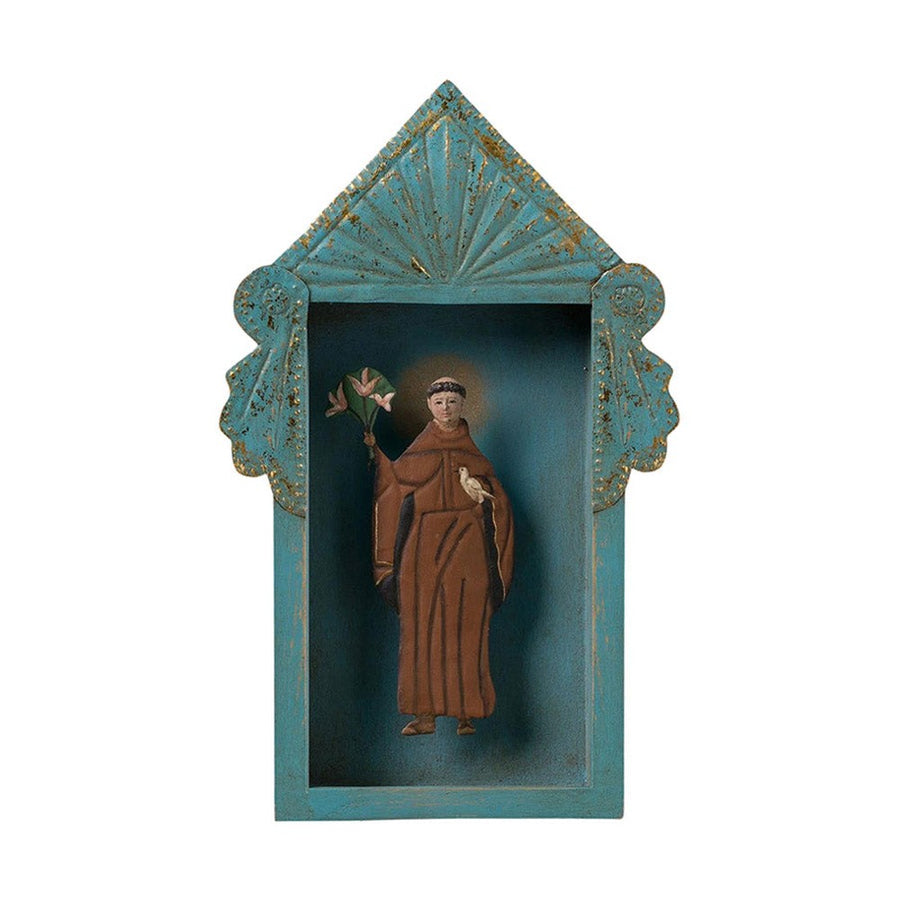 Szent Ferencet ábrázoló dioráma.