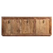 Natúr színű, újrahasznosított fenyőfából készült, kézműves tálaló.