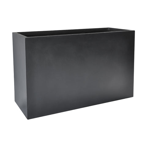 Sötétszürke BAQ Basic Rectangle ültetőláda álló formában, kompozit anyagból, tűzálló és UV-álló kivitelben.