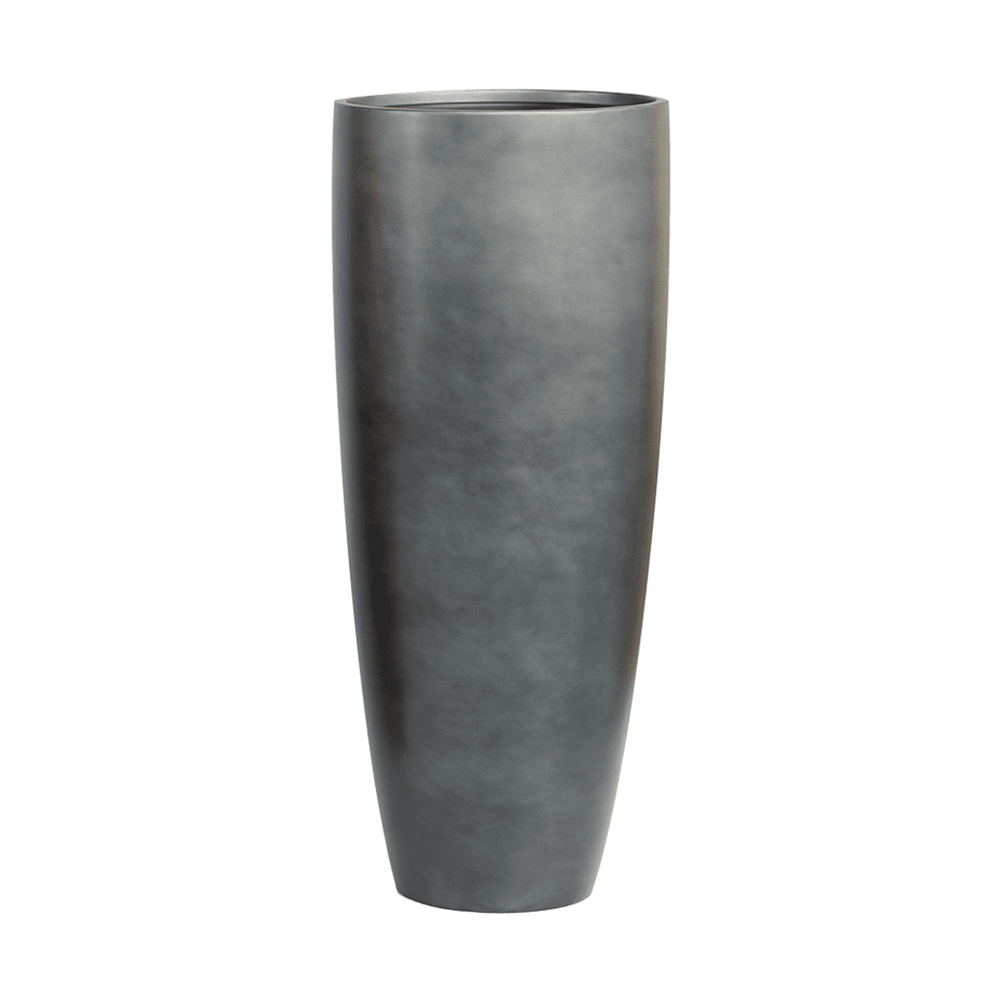 Matt Grey színű, kézzel festett BAQ Gradient kompozit kaspó – 40×40×95 cm-es méretben, karcsú, modern kialakítással.