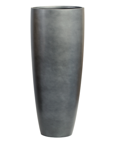 Matt Grey színű, kézzel festett BAQ Gradient kompozit kaspó – 40×40×95 cm-es méretben, karcsú, modern kialakítással.