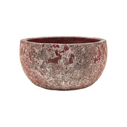 BAQ Lava Bowl Relic Pink kaspó 52 cm – rusztikus felületű, alacsony kerámia kaspó kültérre és beltérre