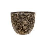 BAQ Lava Couple Relic Black kerámia kaspó – 36 cm-es méret, természetes kőhatású felülettel