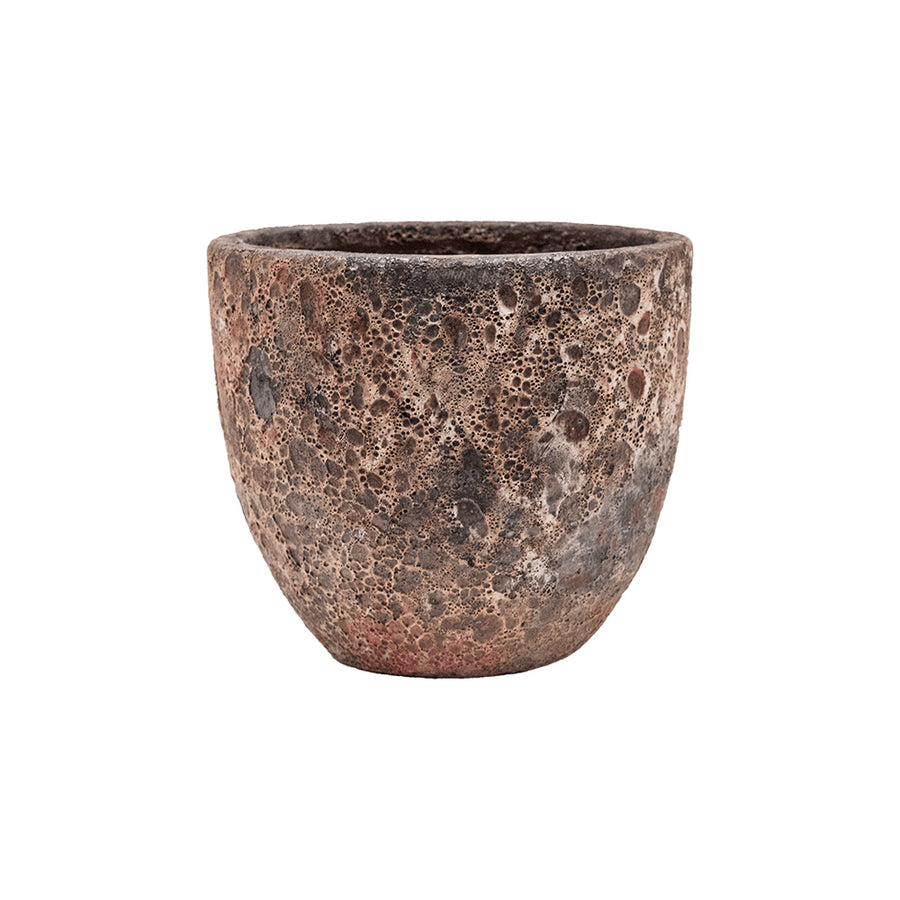 BAQ Lava Couple Relic Pink kaspó – 36 cm, rózsás-kőhatású textúra