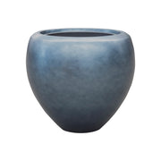 BAQ Metallic Couple kaspó matt jeges kék színben, 50 cm-es méret, fehér háttérrel.