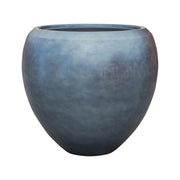 60 cm átmérőjű BAQ Metallic Couple kaspó elegáns jeges kék felülettel.