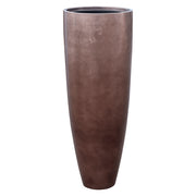 Modern, karcsú kaspó matt kávé színben – 90 cm magas változat