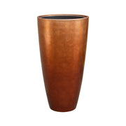 Matt réz színű, karcsú, magas BAQ kaspó 75 cm-es méretben, letisztult dizájnnal.