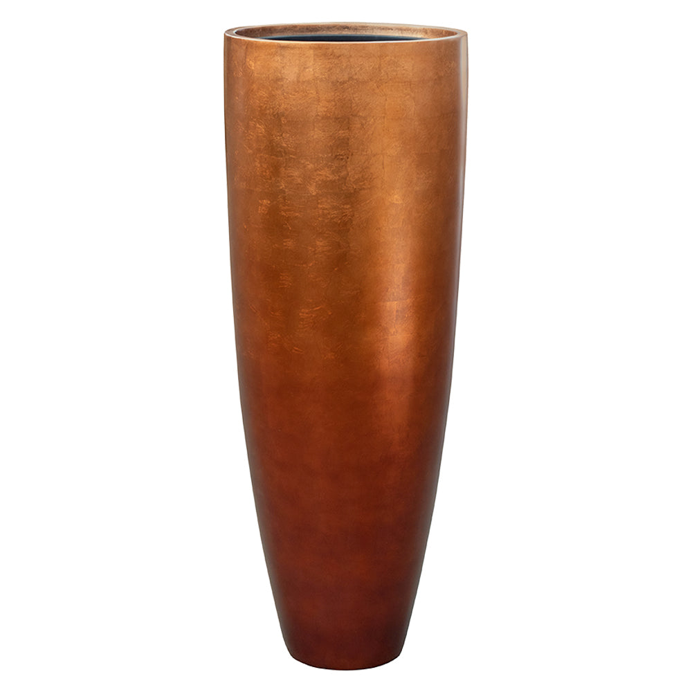 BAQ Metallic Partner kaspó matt réz színben, 90 cm-es méretben, minimál stílusban.