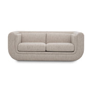 BARROW S bézs design kanapé 182 cm elölnézet Art Deco stílusban