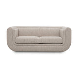 BARROW S bézs design kanapé 182 cm elölnézet Art Deco stílusban